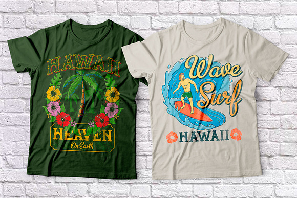 Hawaii Beach. Font & T-shirts in Blackletter Fonts - product preview 5