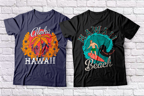 Hawaii Beach. Font & T-shirts in Blackletter Fonts - product preview 6