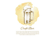 Craft Beer Object Hand Drawn Icon