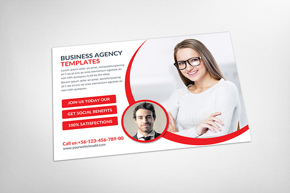 Corporate Business Postcards in Postcard Templates - product preview 2