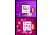 Diwali Sale -50% -25% off Sign