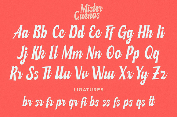 Mister Quenos - Vintage Script Font in Script Fonts - product preview 9