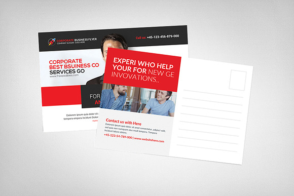 Electrician Postcard Template in Postcard Templates - product preview 1