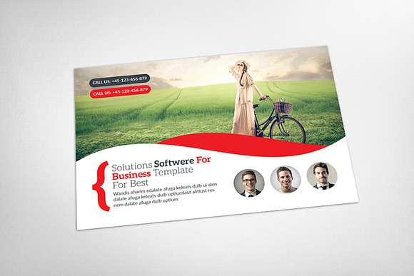 Green Energy Business Postcard in Postcard Templates - product preview 2
