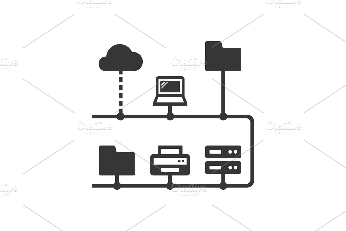 Computer Network Structure with in Illustrations - product preview 8
