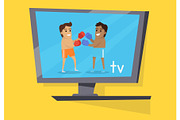 Boxing People Show at Television