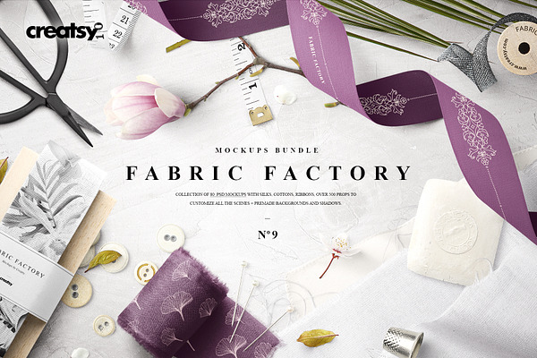 Fabric Factory v.9 Mockup Bundle