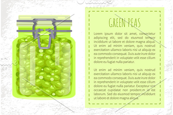 Green Peas Preserved Food in