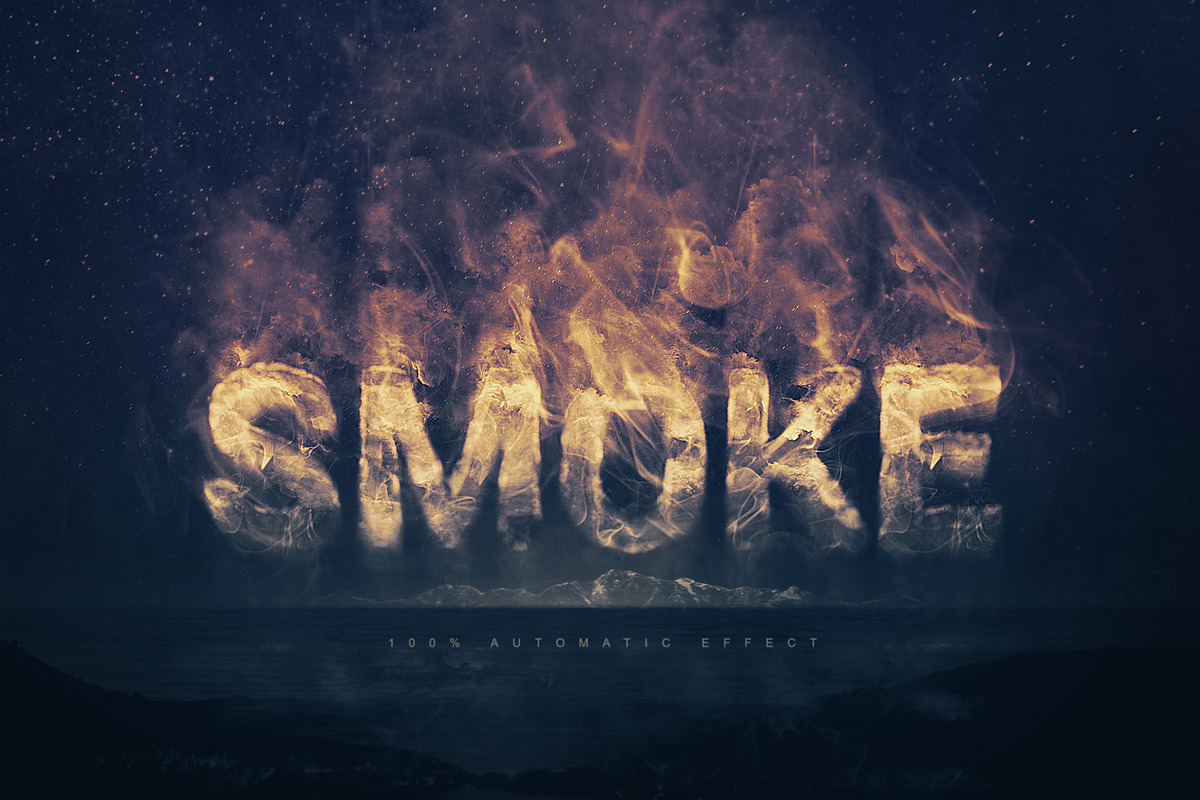 Real Smoke Logo Text Effect in Scene Creator Mockups - product preview 8