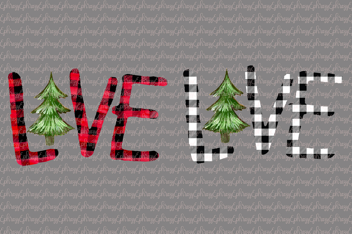Love. Christmas tree cliparts in Illustrations - product preview 8