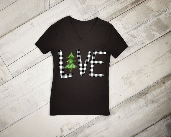 Love. Christmas tree cliparts in Illustrations - product preview 2