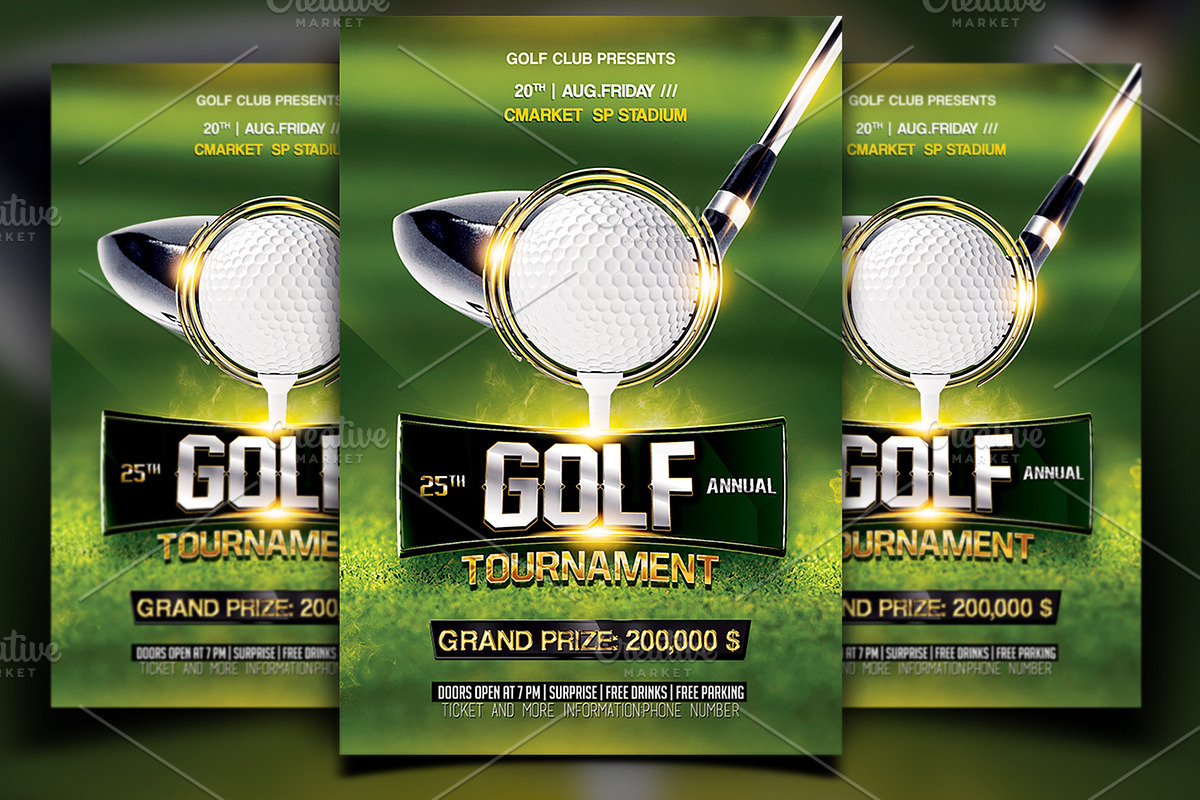 Golf Flyer Template in Flyer Templates - product preview 8