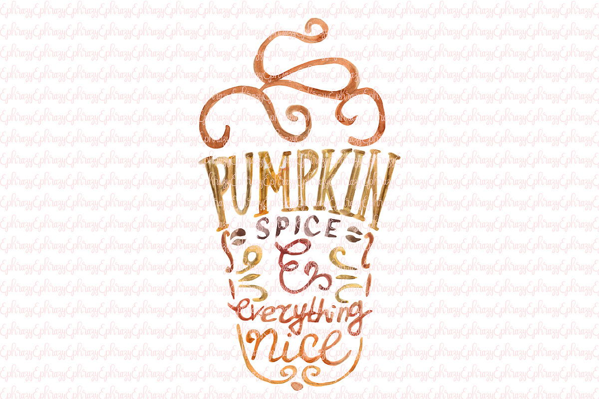 Pumpkin spice everything nice in Illustrations - product preview 8