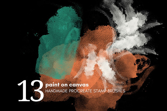 Paint on Canvas ProCreate Brushes in Add-Ons - product preview 1