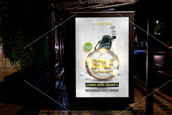 Golf Tournament Flyer in Flyer Templates - product preview 2