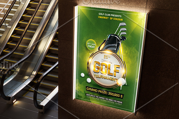Golf Tournament Flyer in Flyer Templates - product preview 5