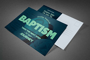 Baptism Church Postcard Template