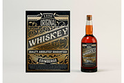 Vintage whiskey label