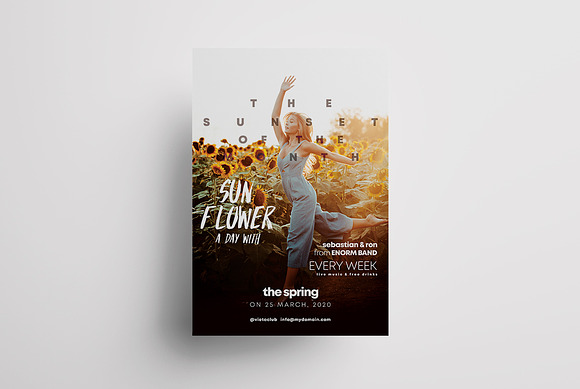 Set of Nature Events Flyer in Flyer Templates - product preview 1