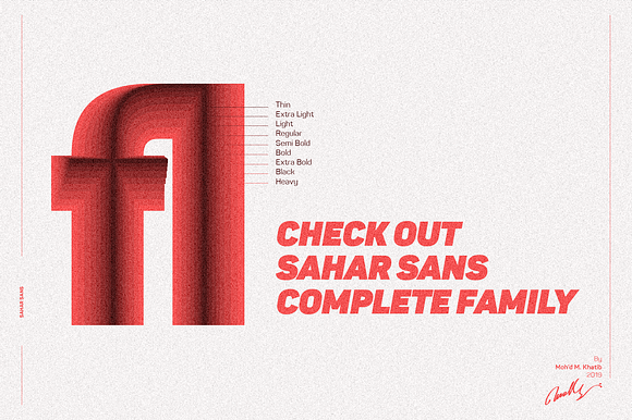 Sahar-ExtraBold - Roman & Italic in Sans-Serif Fonts - product preview 4