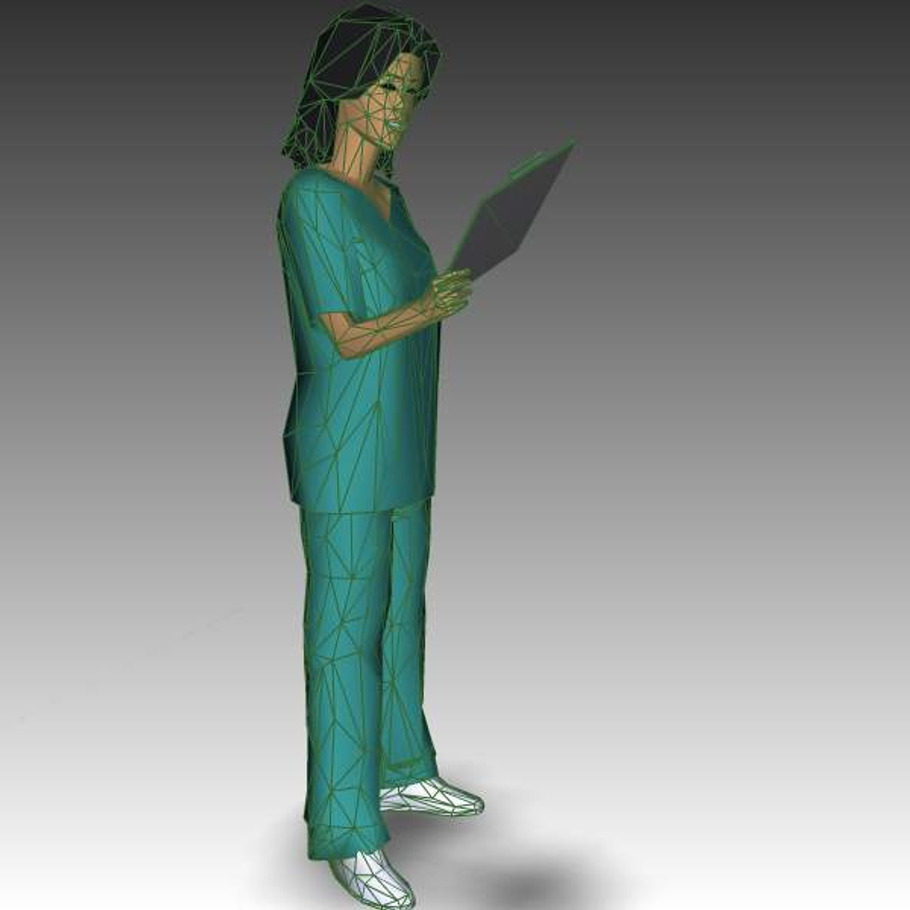 Woman in Scrubs 02 in People - product preview 2