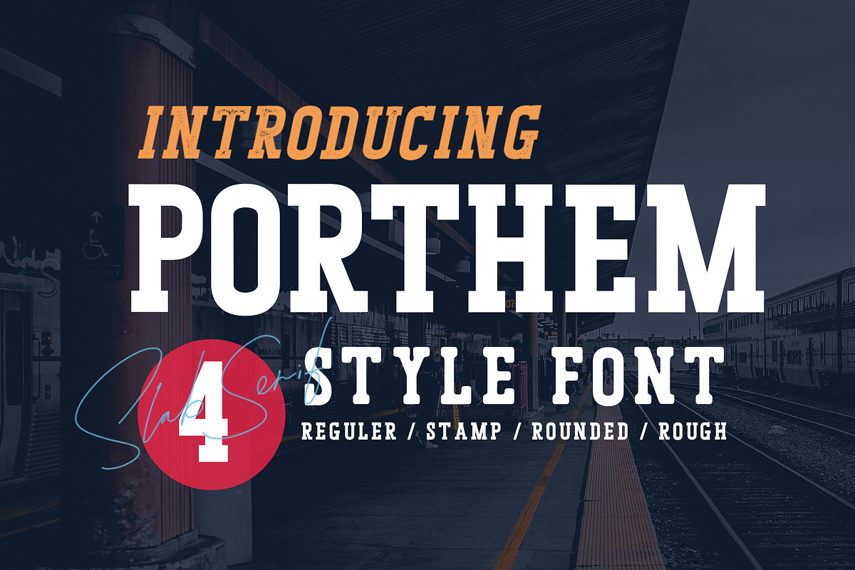 Porthem in Slab Serif Fonts - product preview 8