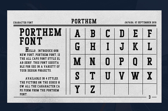 Porthem in Slab Serif Fonts - product preview 2