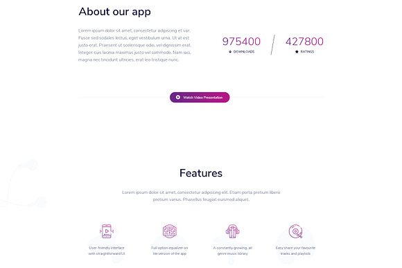 Spacey – HTML App Landing Page in Bootstrap Themes - product preview 1