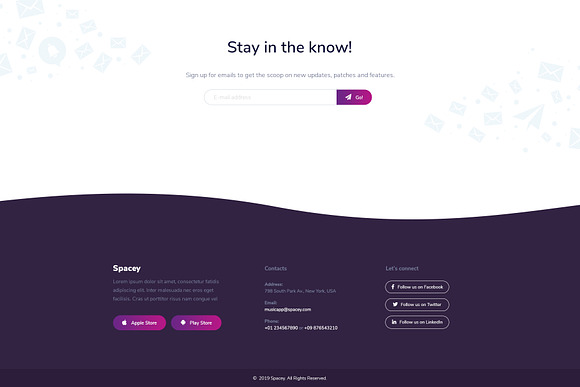 Spacey – HTML App Landing Page in Bootstrap Themes - product preview 6