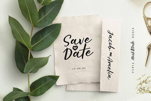 Mark the Date in Script Fonts - product preview 1