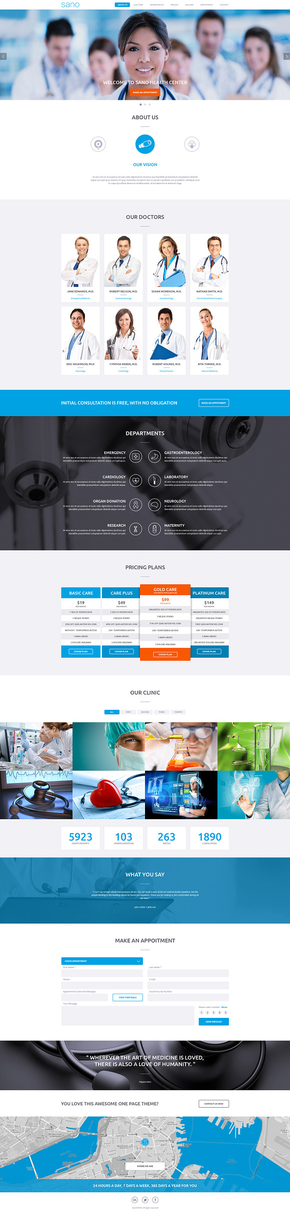 SANO - Wordpress One Page Theme in WordPress Business Themes - product preview 1