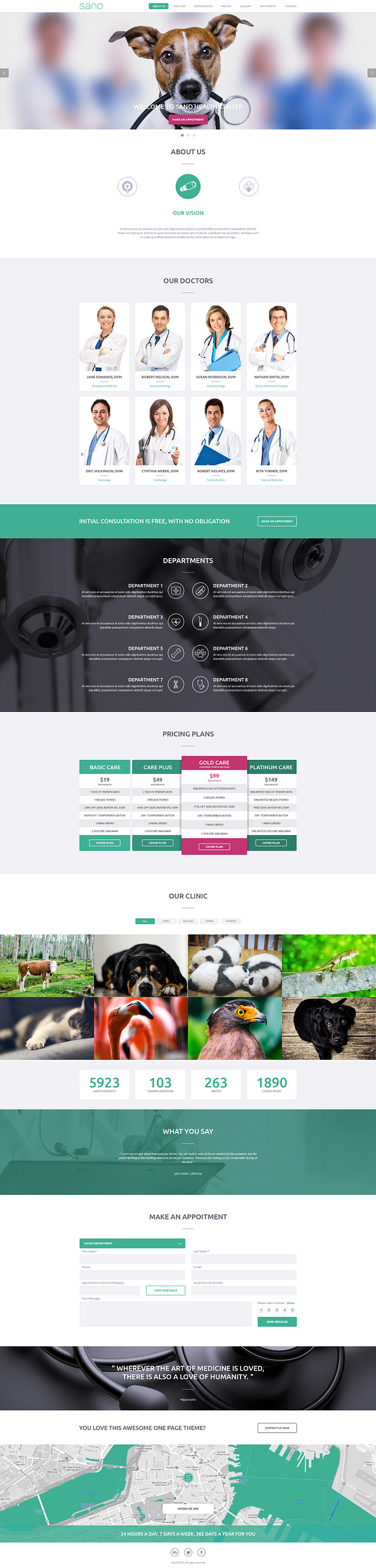 SANO - Wordpress One Page Theme in WordPress Business Themes - product preview 4