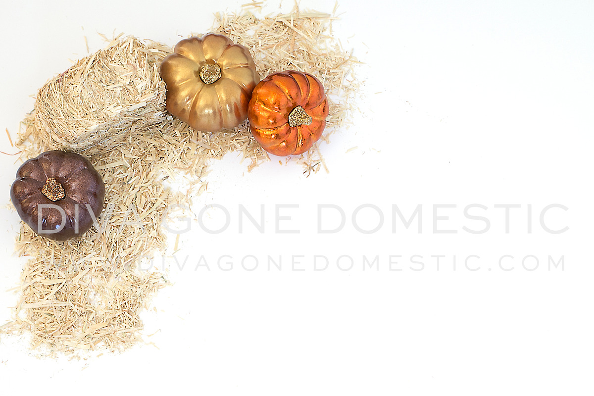 Styled Photo - Pumpkin and Hay in Mockup Templates - product preview 8
