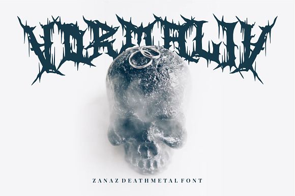 Zanaz - Deathmetal Font in Blackletter Fonts - product preview 4