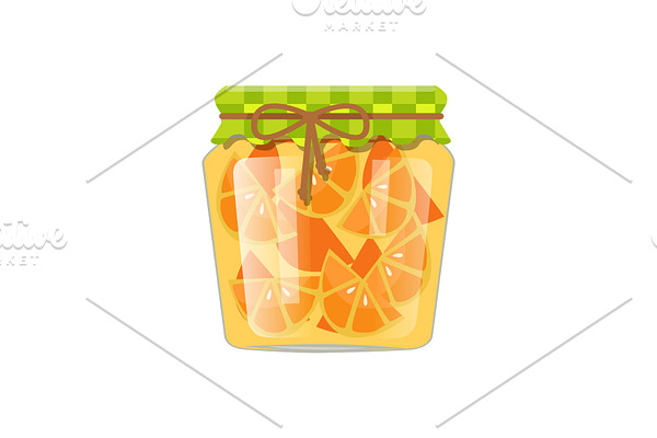 Sliced Orange Citrus Fruit In Small