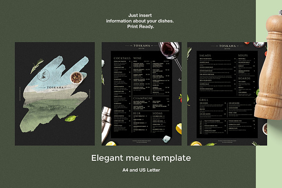 Restaurant Food and Drinks Menu in Templates - product preview 1