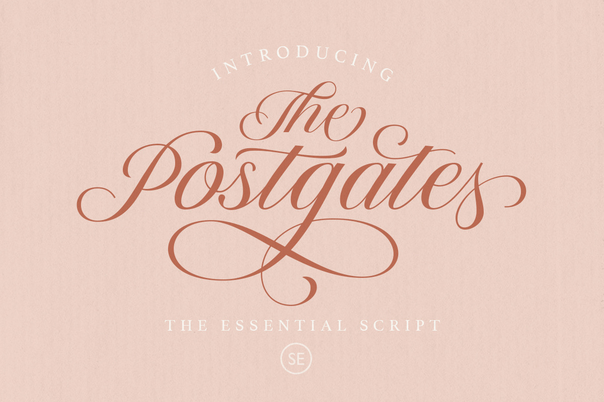 The Postgates - An Essential Script in Script Fonts - product preview 8