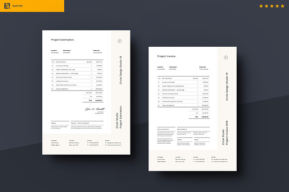 Brief - Estimation - Invoice in Stationery Templates - product preview 3