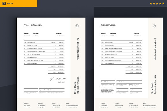 Brief - Estimation - Invoice in Stationery Templates - product preview 7
