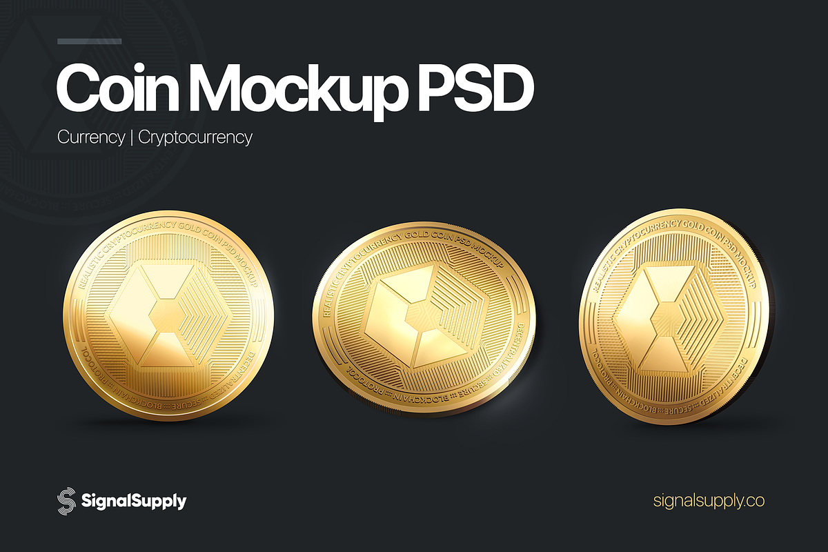 Coin Mockup PSD in Mockup Templates - product preview 8