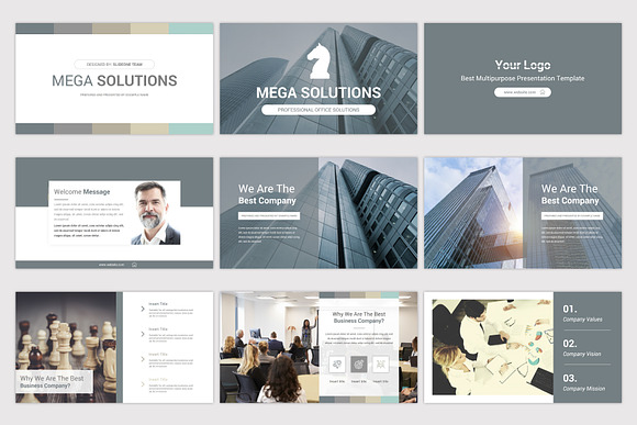 Mega Solutions Keynote Template in Keynote Templates - product preview 2