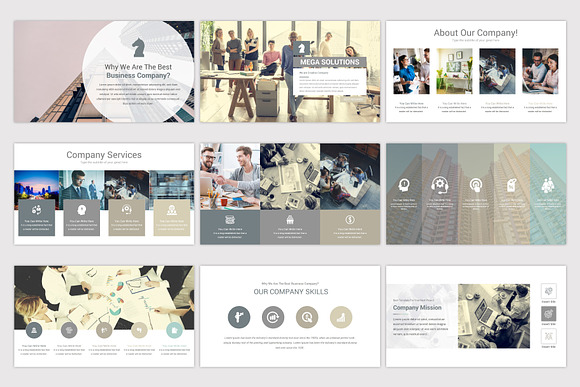 Mega Solutions Keynote Template in Keynote Templates - product preview 3