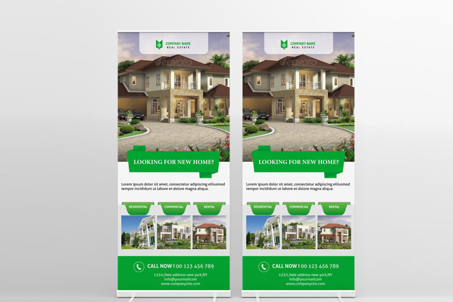 Real Estate Rollup Banner-V01 in Templates - product preview 8