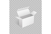 Open Carton Box of Square Shape in
