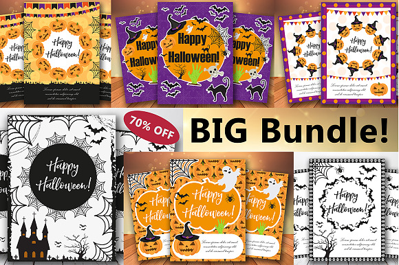 Halloween  BIG BUNDLE !! in Flyer Templates - product preview 2