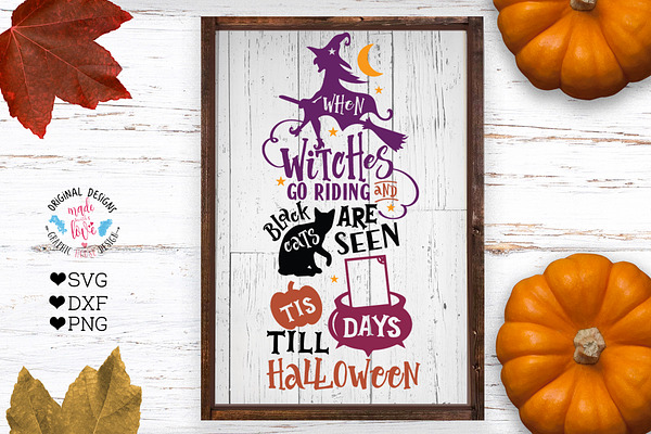 Halloween Countdown Calendar SVG