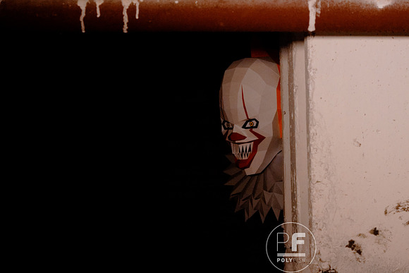 DIY Pennywise 2019 3D model template in Templates - product preview 2