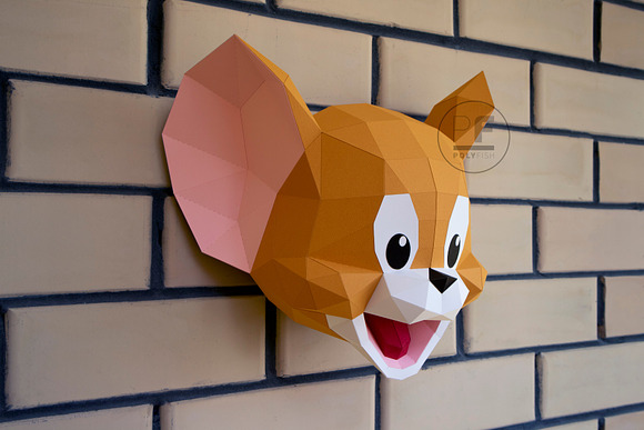 DIY Tom and Jerry 3D model template in Templates - product preview 2