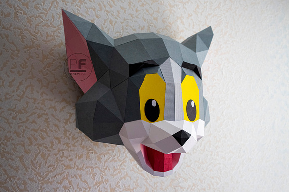 DIY Tom and Jerry 3D model template in Templates - product preview 5