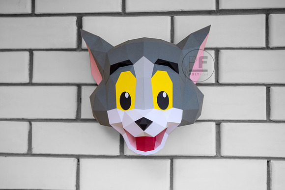 DIY Tom and Jerry 3D model template in Templates - product preview 6